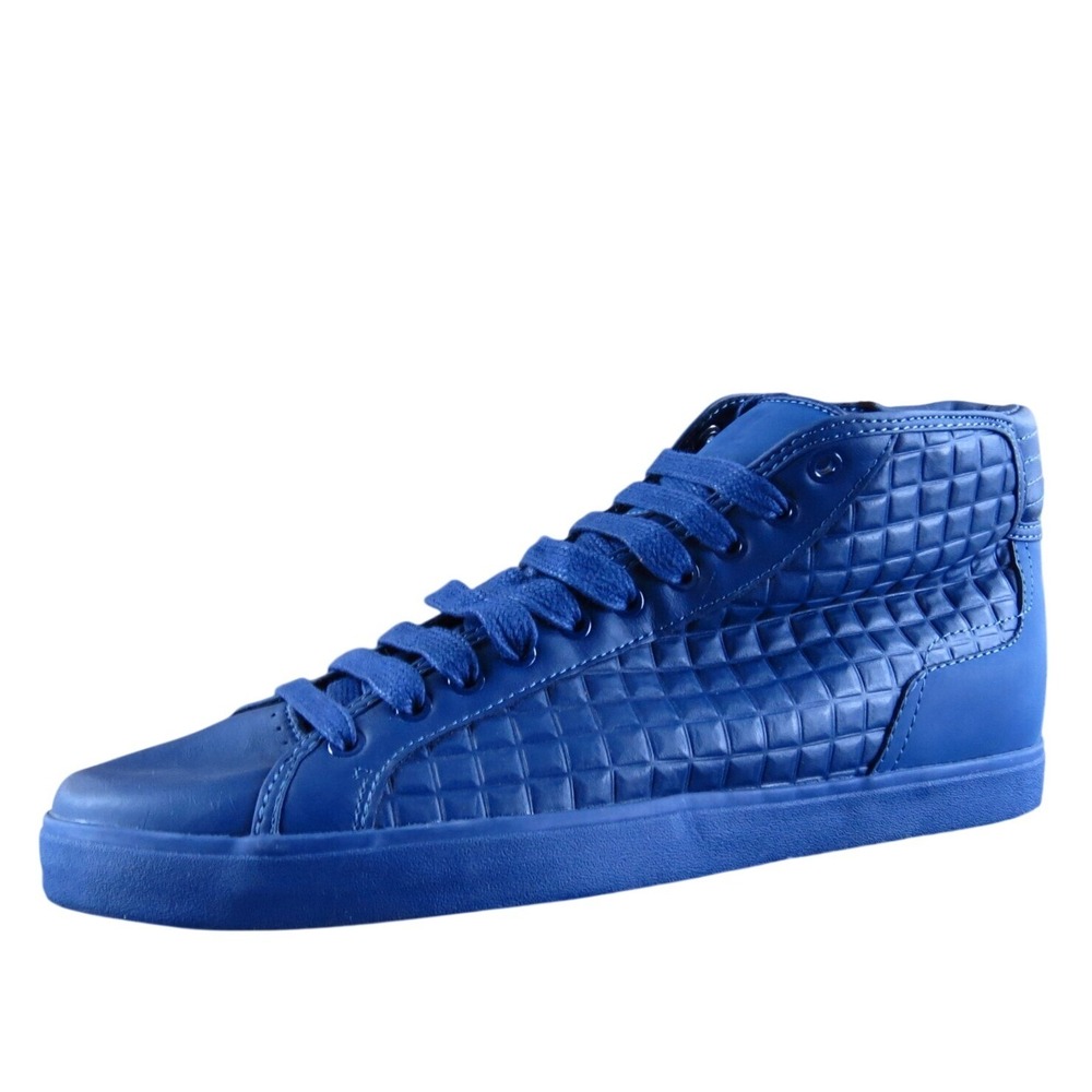 Zara Men's Basket Sneakerโ Blue Synthetic Size 9 Medium Gently Used 2025